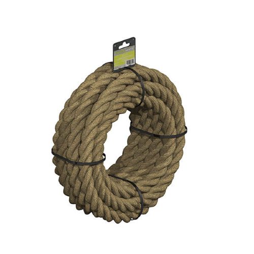 FENCEMATE®-Pre-Coiled-3-Strand-Manila-Rope-28mm-x-12m