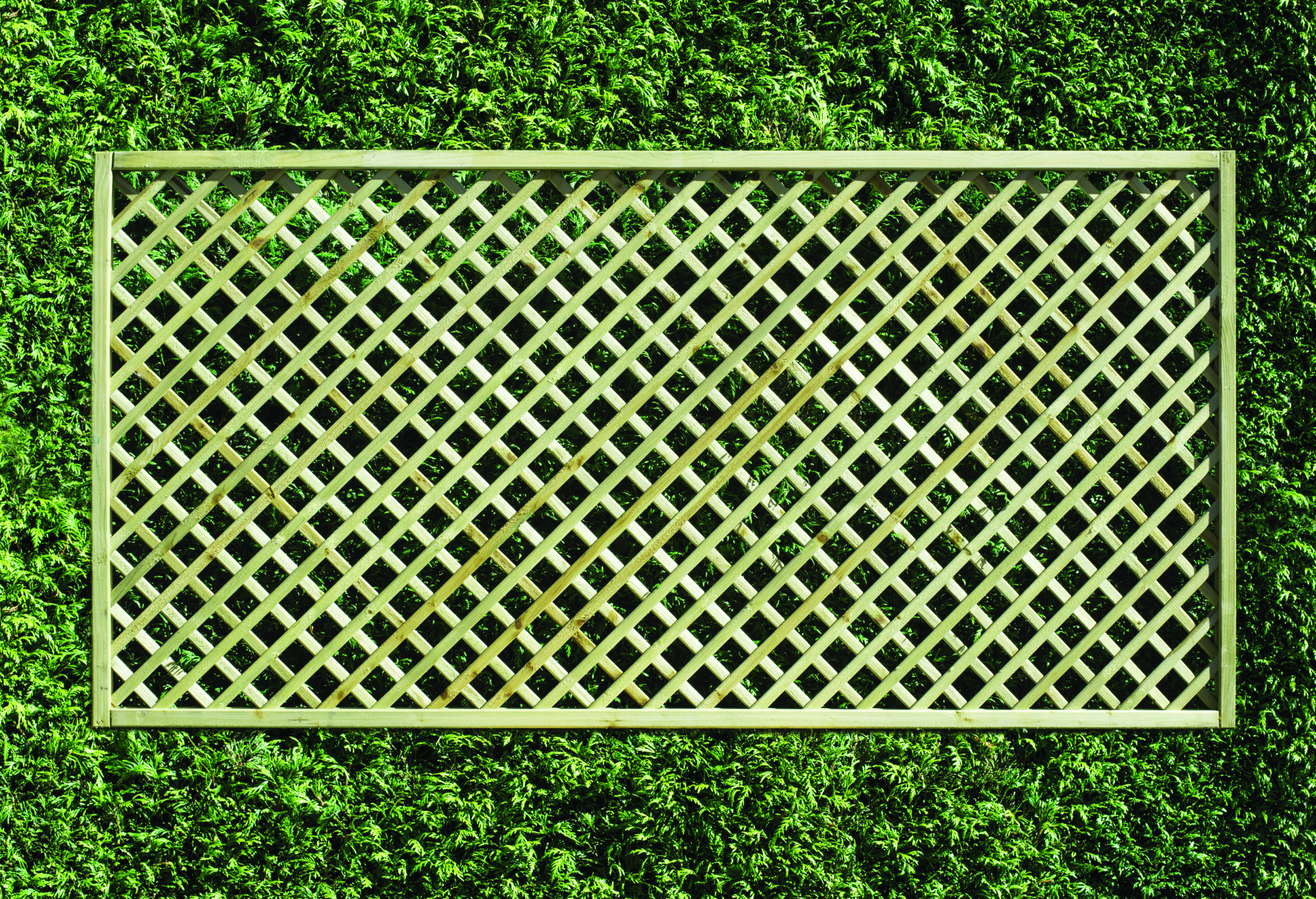 Rectangle Diamond Lattice Fence Panel