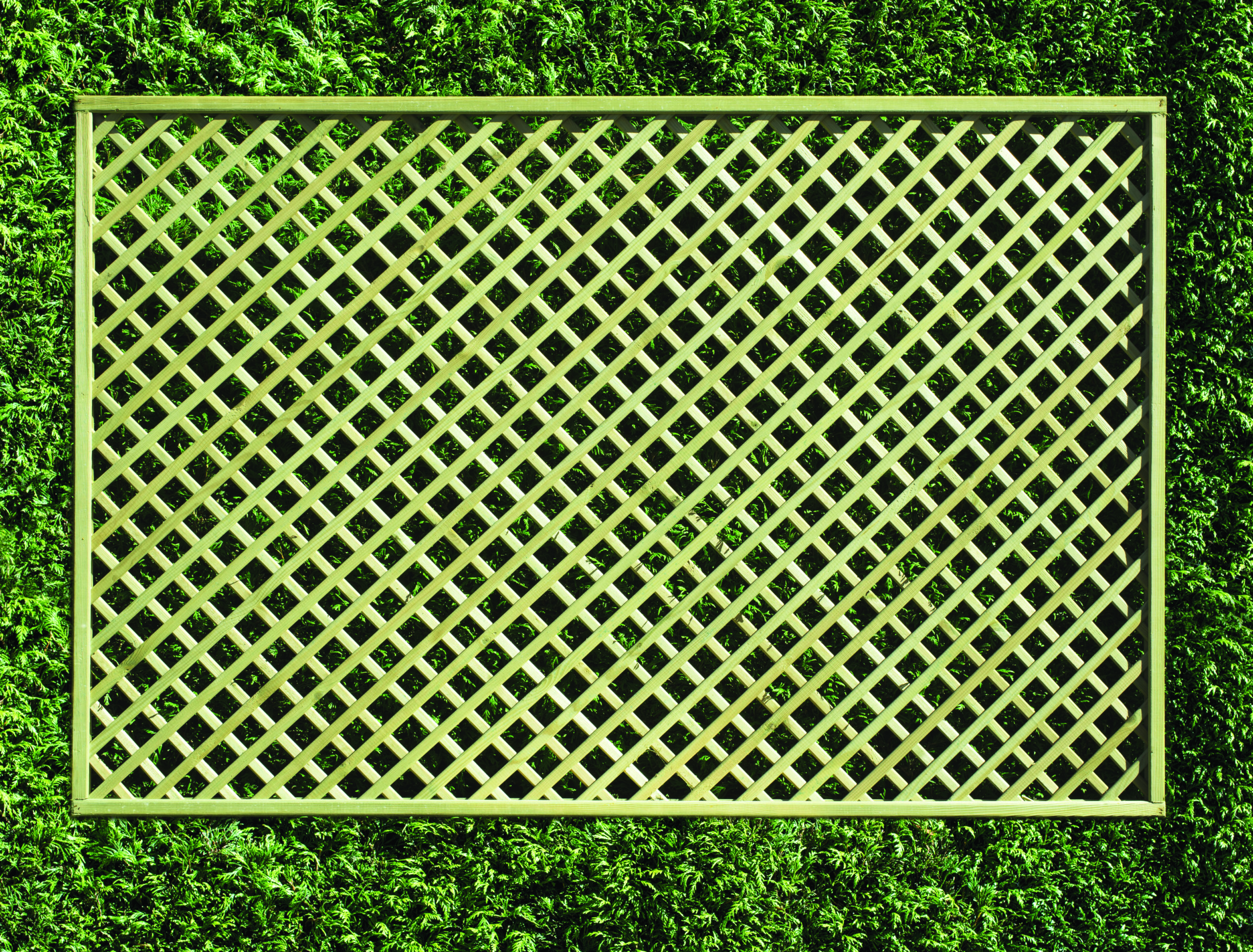 Rectangle Diamond Lattice Fence Panel