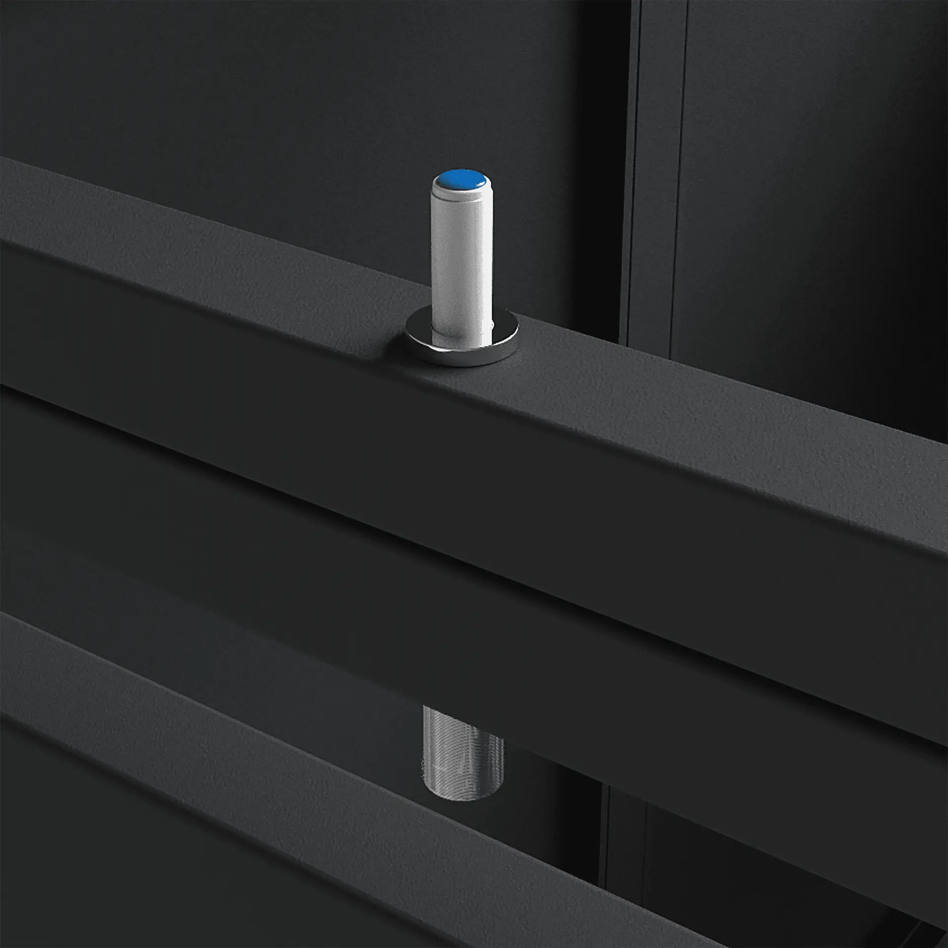 Double Bin Storage with Lid – Woodgrain & Charcoal - Image 6