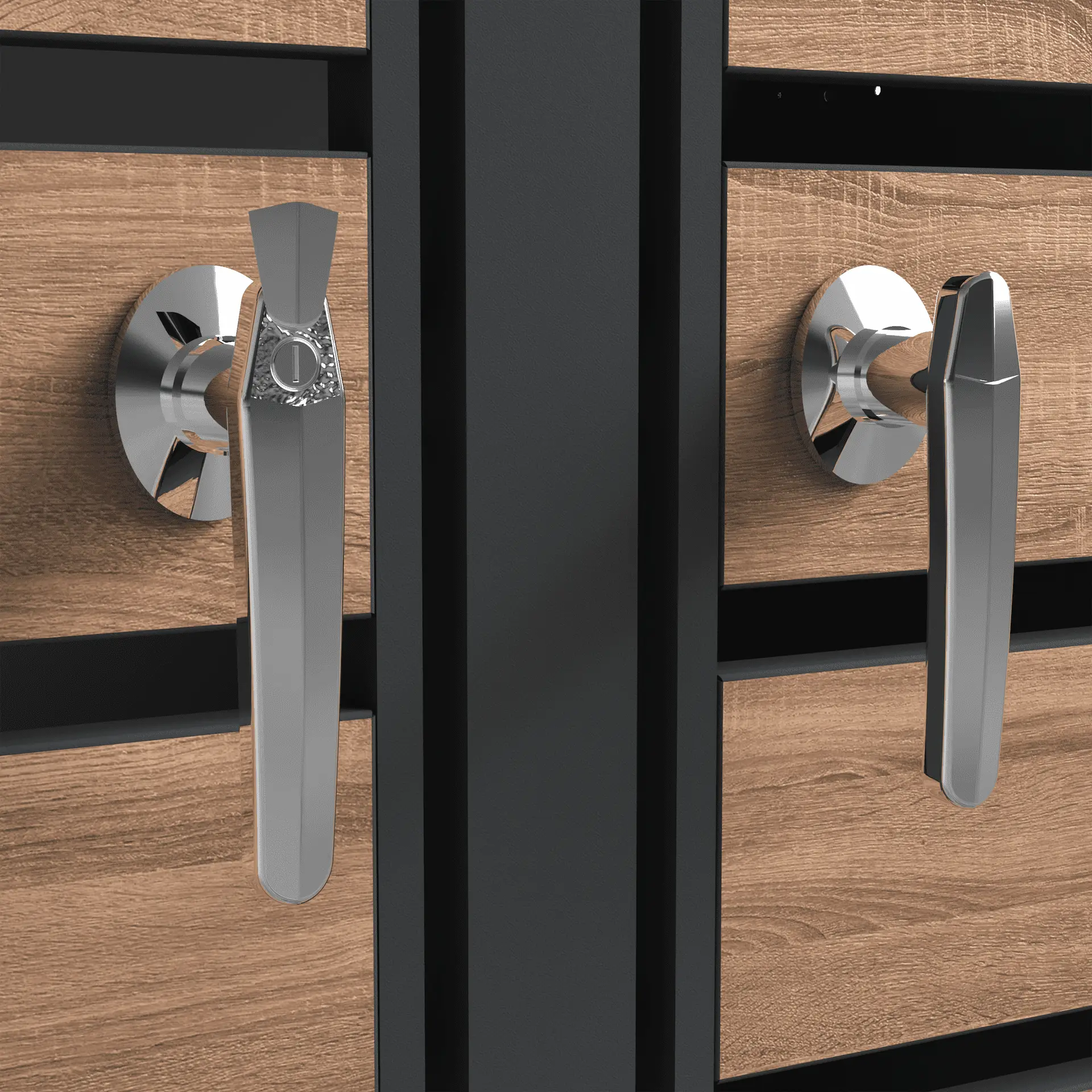 Quadruple Bin Storage with Planter – Woodgrain & Charcoal - Image 5