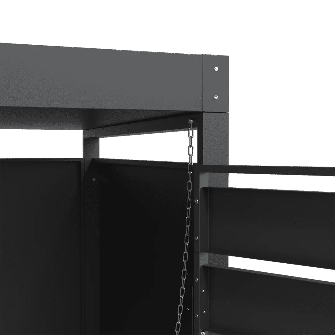 Single Bin Storage with Planter – Charcoal - Image 7