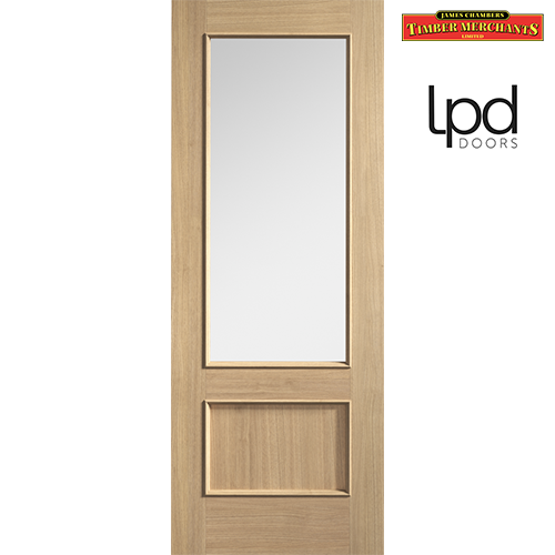 LPD Pre-finished Oak Murcia Glazed Internal Door
