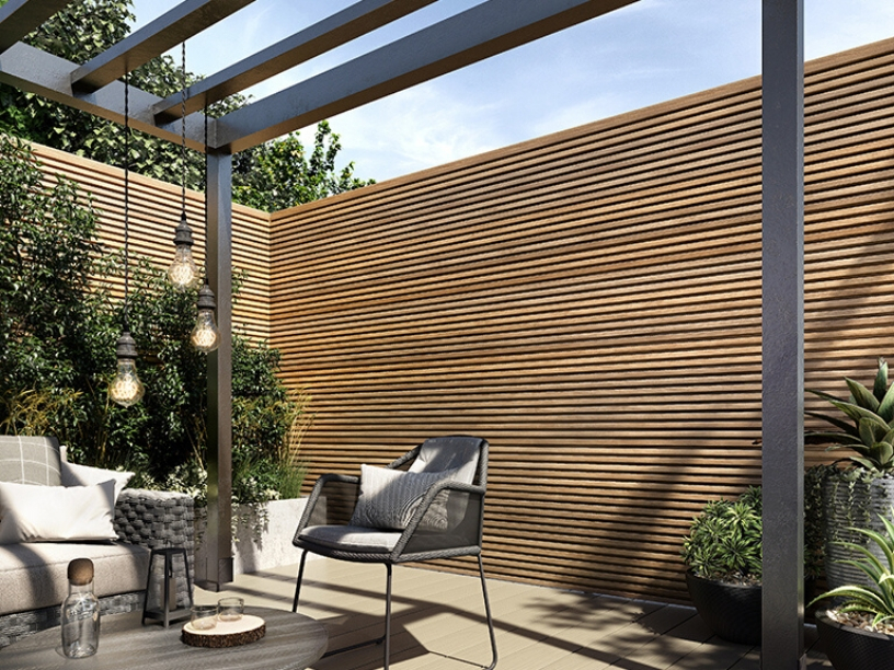 Forma Spiced Oak Composite Slatted Cladding - Image 6