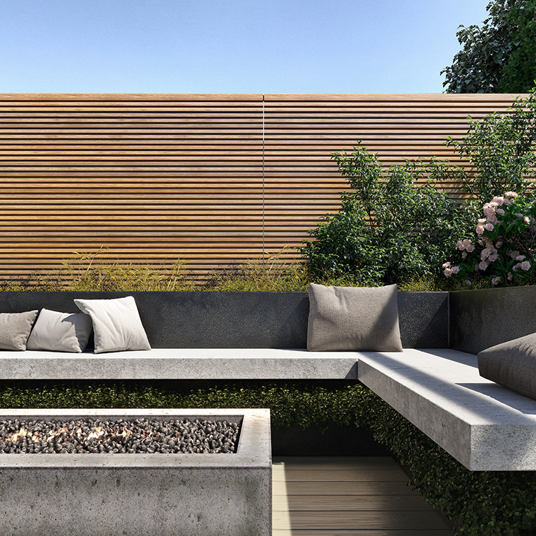 Forma Spiced Oak Composite Slatted Cladding - Image 7