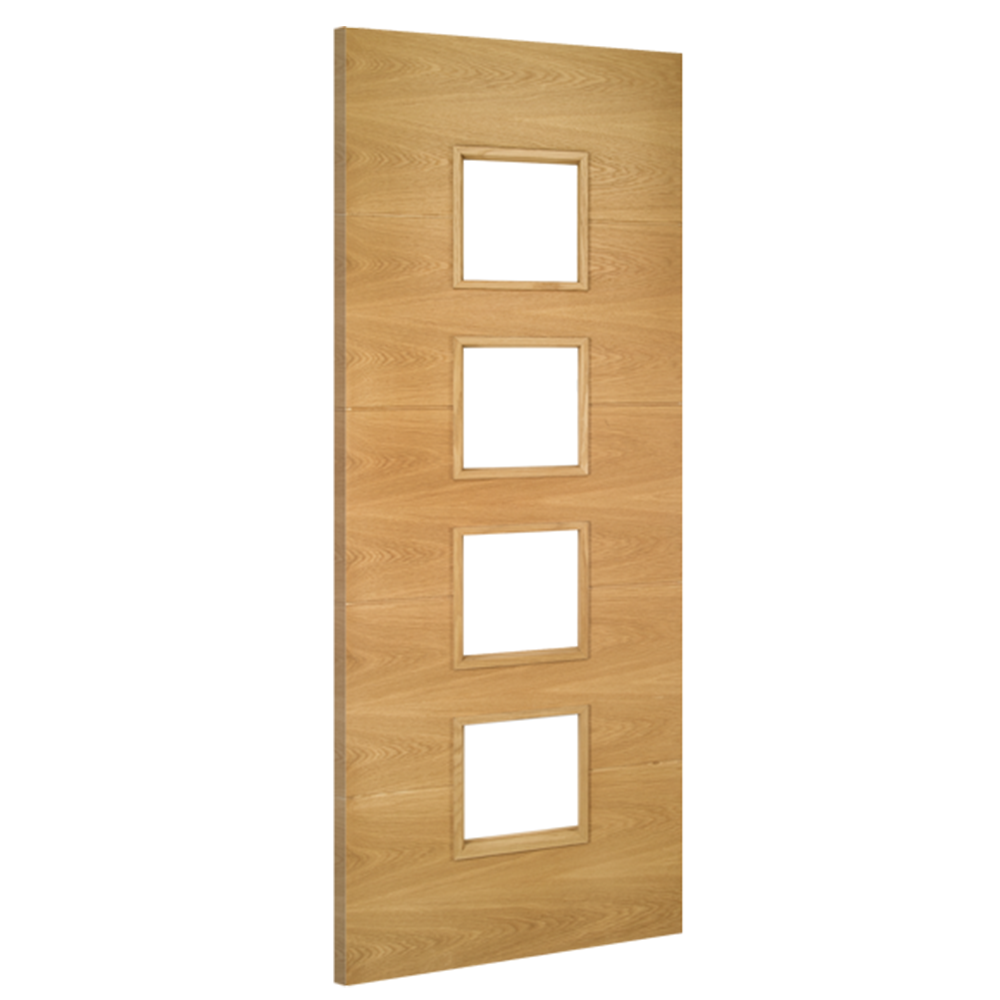 Deanta Augusta Prefinished Oak Glazed Door - Image 4