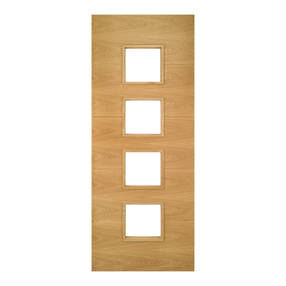 Deanta Augusta Prefinished Oak Glazed Door - Image 3